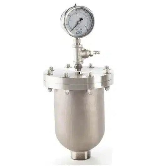 pressure vessel with gauge