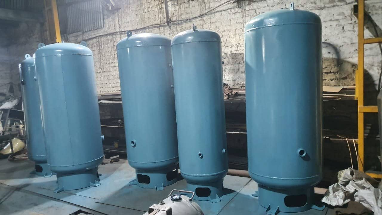 group of blue air pressure