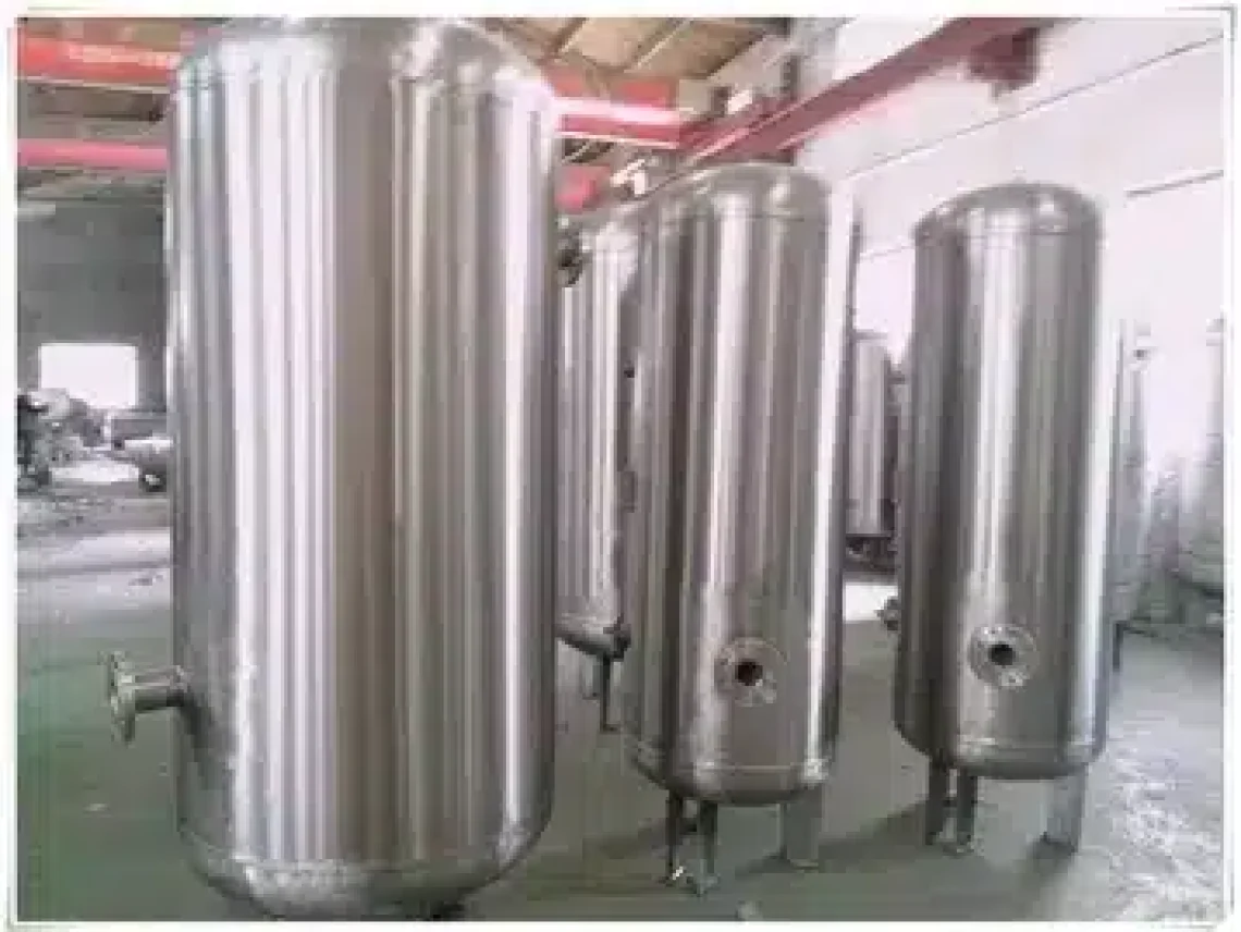 a group of stainless tank