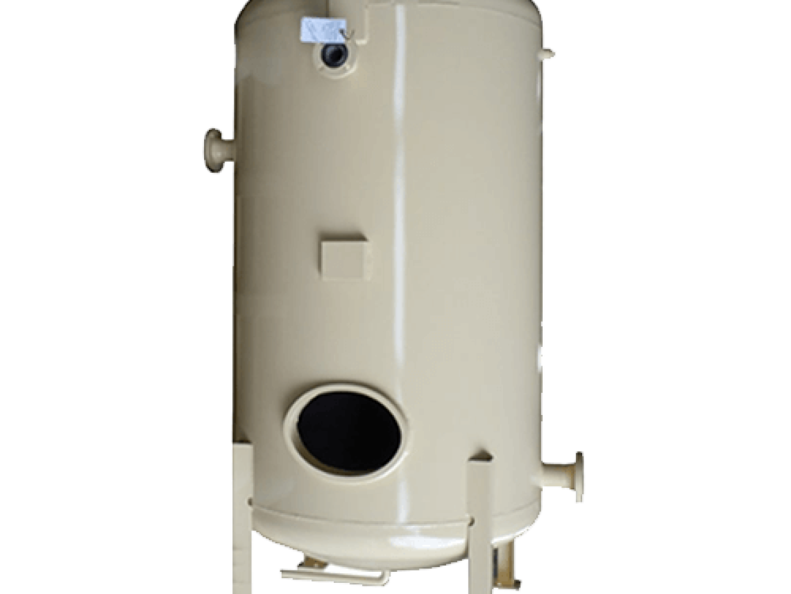 a water heater on a black