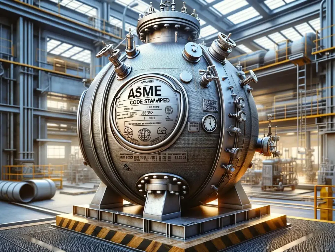 ASME Code stamped pressure vessel