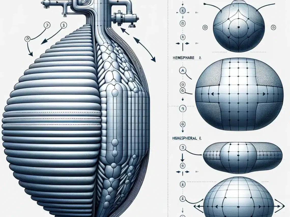 pressure vessels have a hemispherical ends